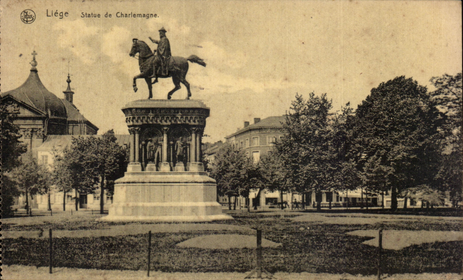 CPA Liege Statue of Charlemagne