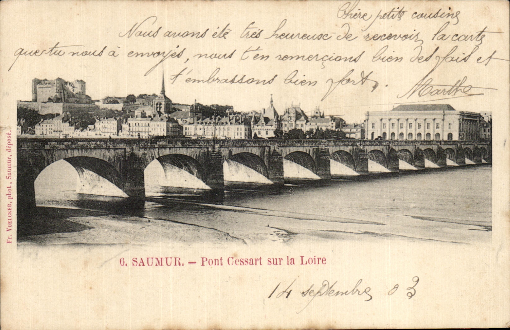 CPA Saumur Pont Cessart sur la Loire