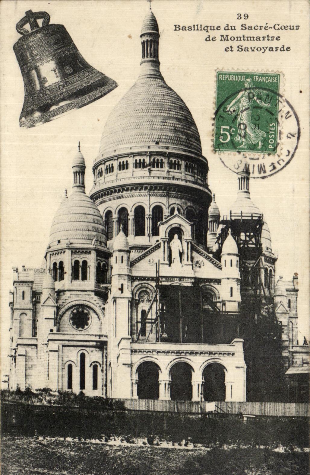 CPA Basilica of the Sacring Heart of Montmartre and Savoyarde