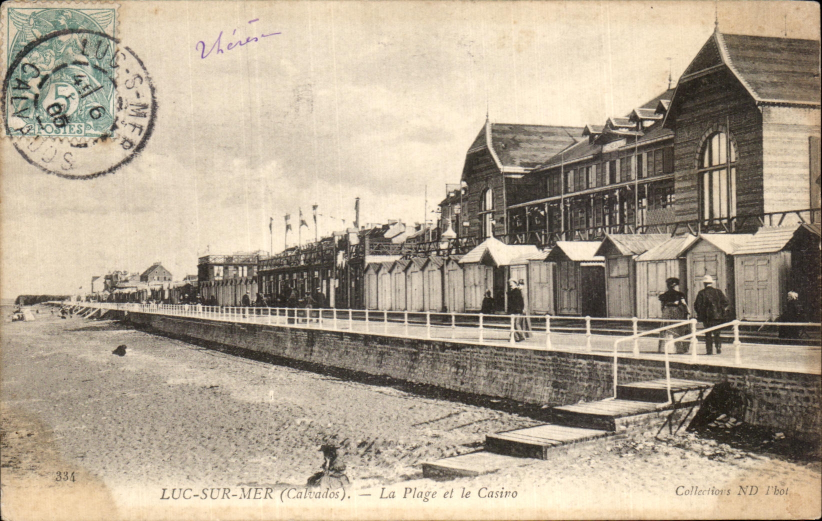 CPA Luc Sur Mer La Plage et le Casino