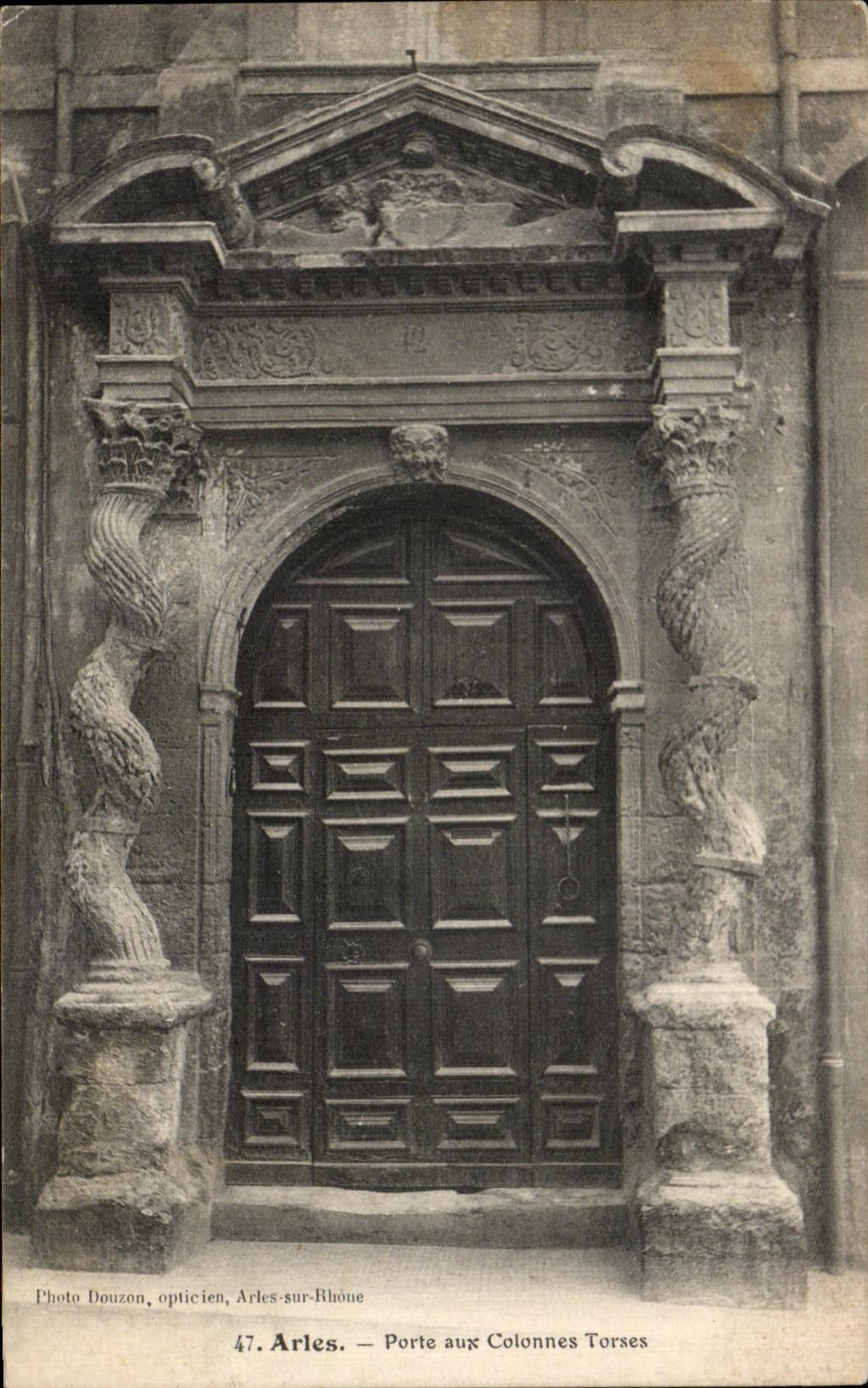 CPA Arles Gate with the Twisted Columns