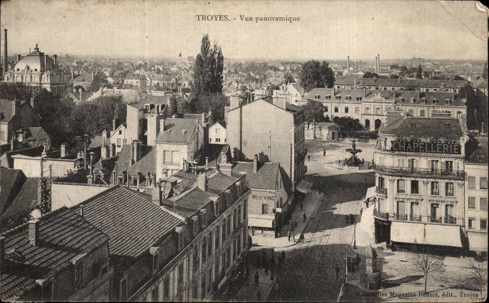 CPA Troyes Panoramic View