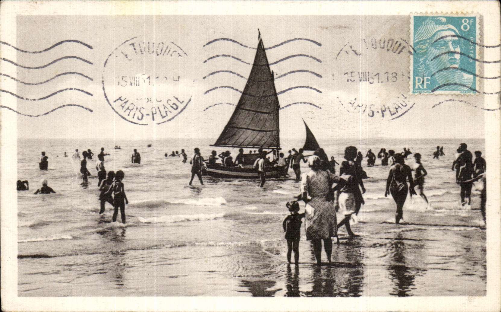 CPA Paris Plage L heure du Bain