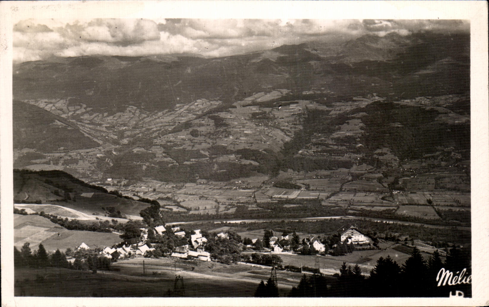 Holy CPSM Hilaire of Touvet View taken of the Sanatoria At the bottom the valley of Gresivaudan and Isere
