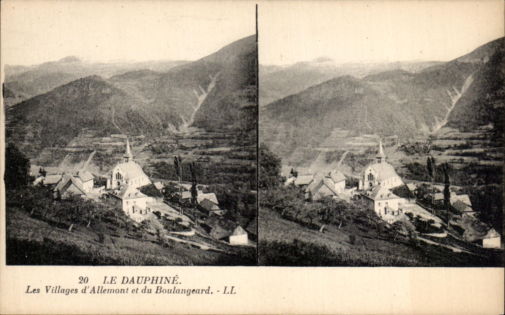 CPA Dauphine the Villages Allemont and of Boulangeard