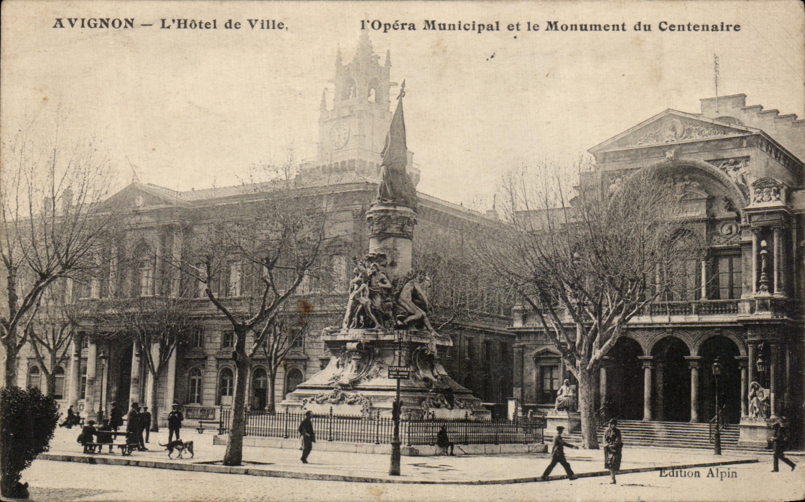 opera del ayuntamiento de CPA Avignon I municipal y el monumento de Centenaire