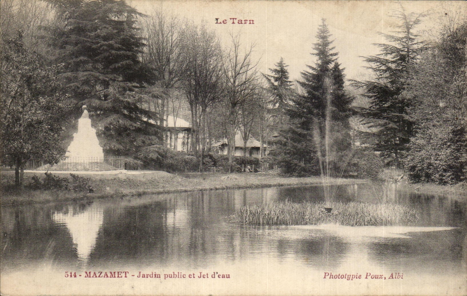 CPA Mazamet Public garden and Jet water