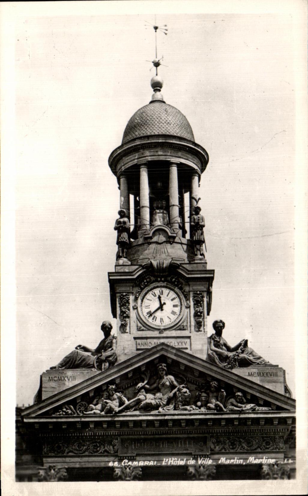 CPA Cambrai L Hotel de Ville 
