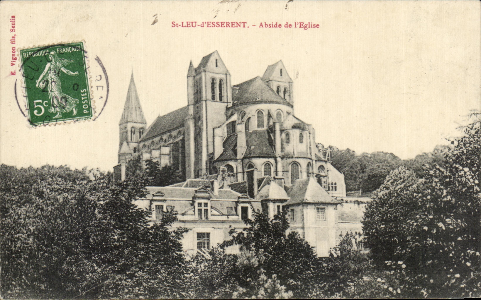 Apse de Esserent del leu del St de CPA de la iglesia de I