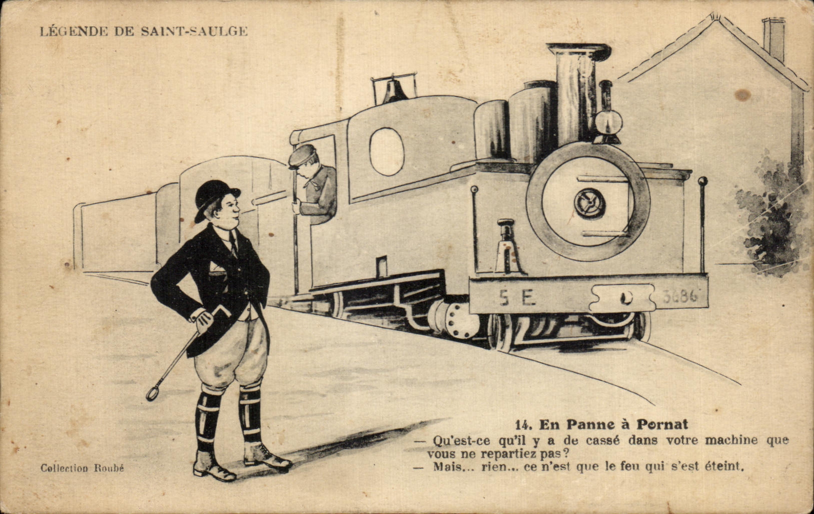 CPA Legende Saint Broken down Saulge has Pornat Train