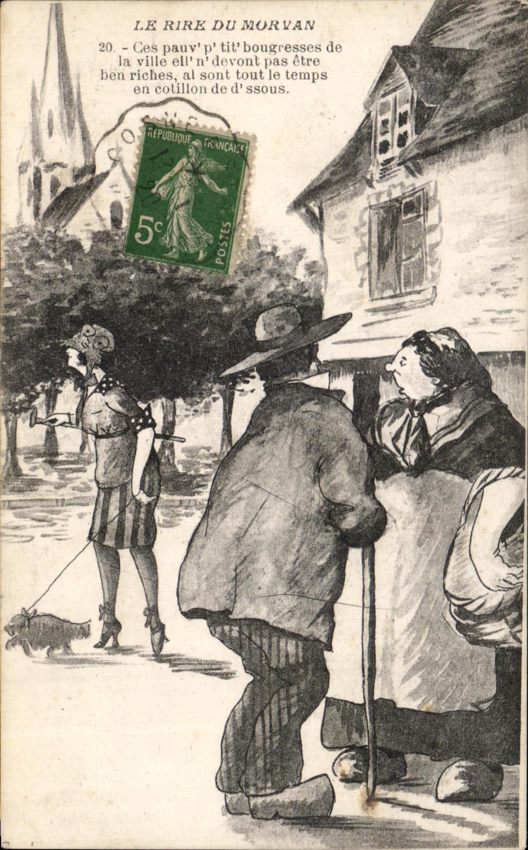 CPA the Laughter Of Morvan Folklore Costume