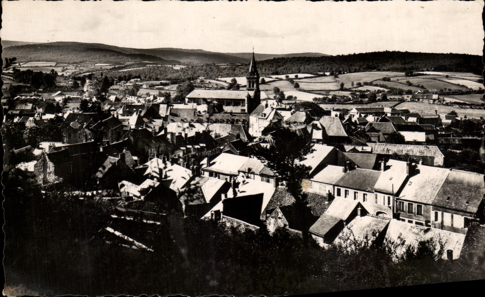 CPA Castle Chinon Nievre alt 610m View Taken of Caivaire