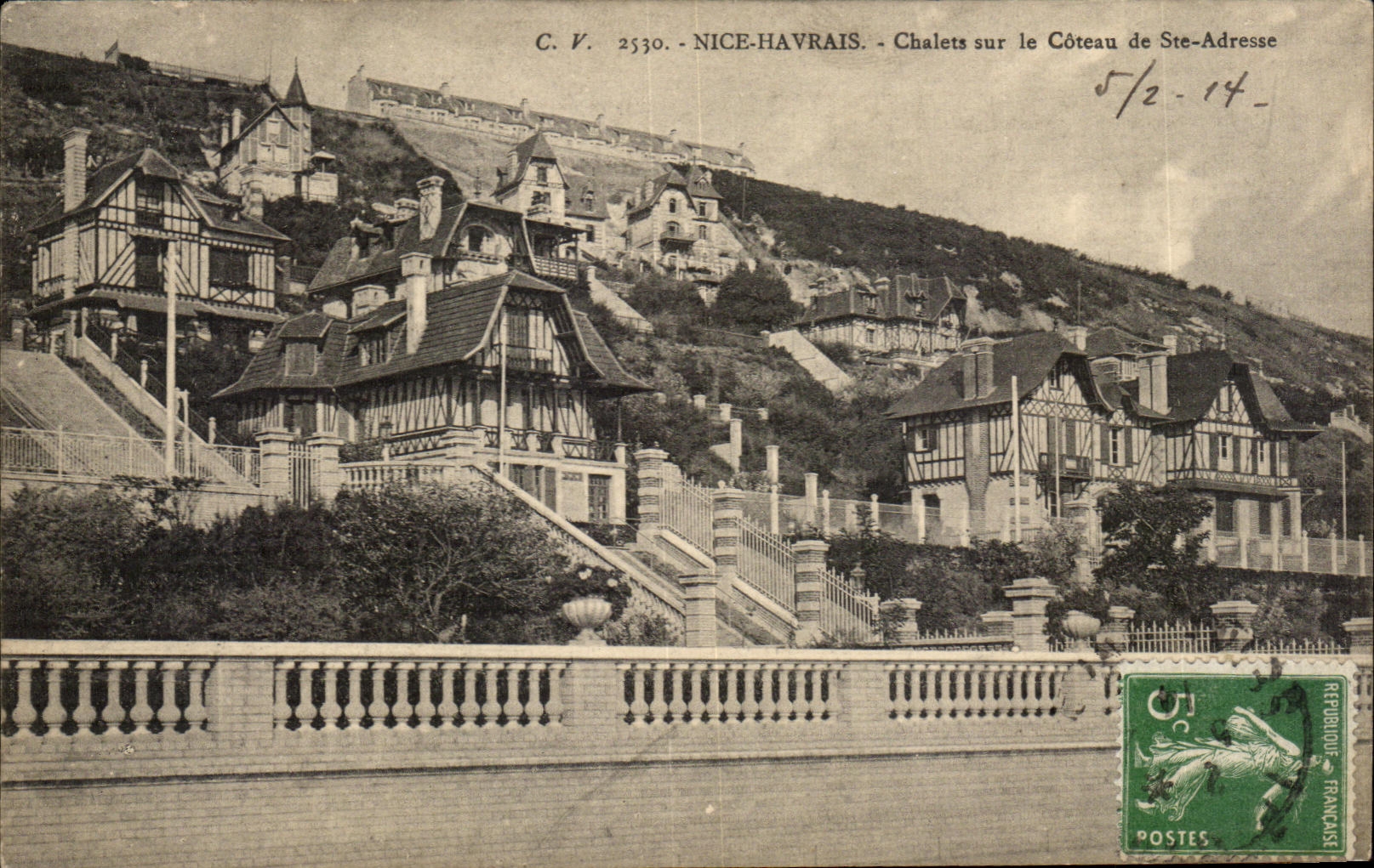 CPA Nice Havrais Country cottages sweats the Slope of Adresse