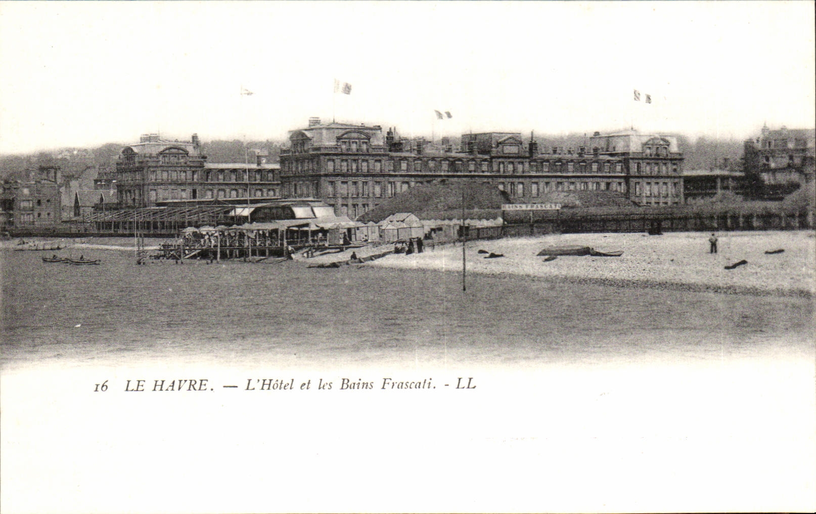 CPA Le Havre L Hotel et les Bains Frascati