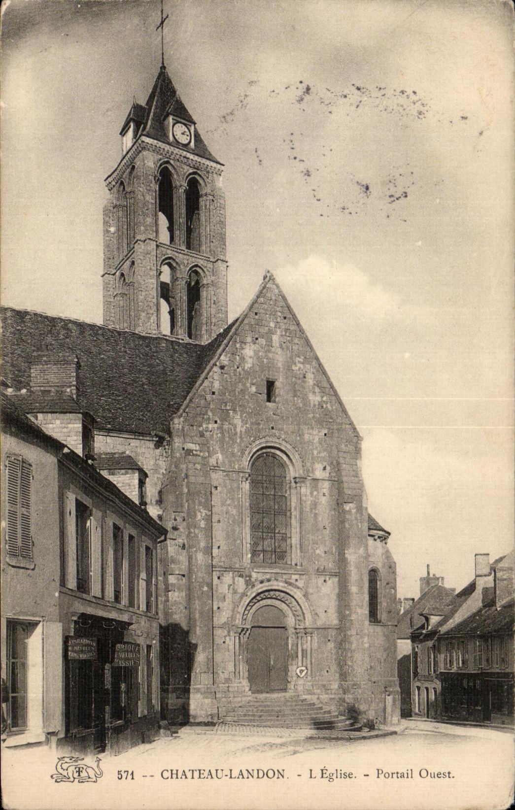 CPA Castle Landon church Western Gate