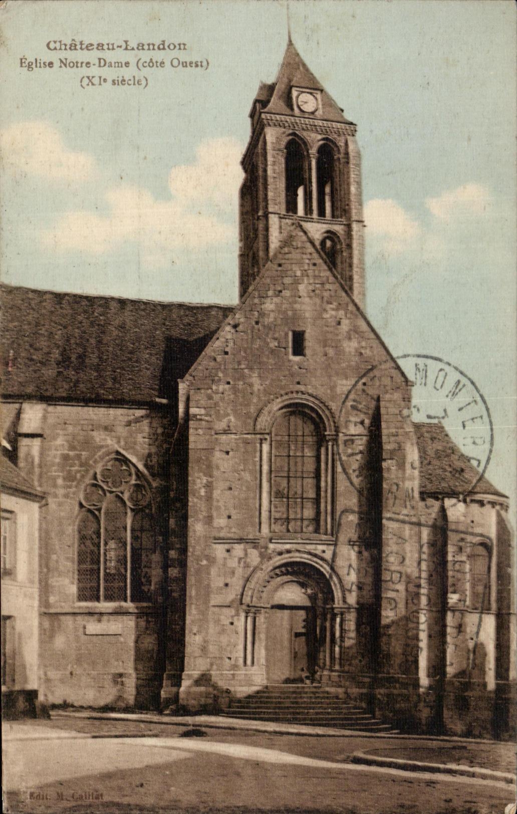 CPA Castle Landon Church Notre Dame west coast