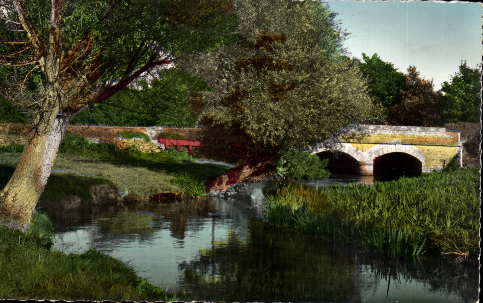Picturesque CPA Normandy Close to the Old Bridge