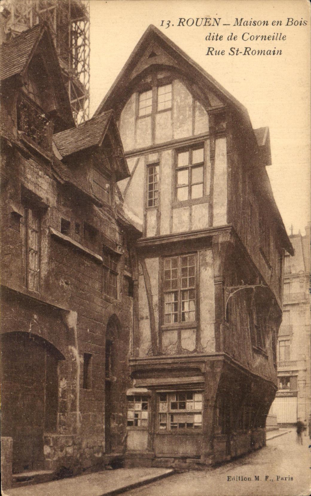 CPA Rouen House out of Wooden known as of Crow Street St Romain