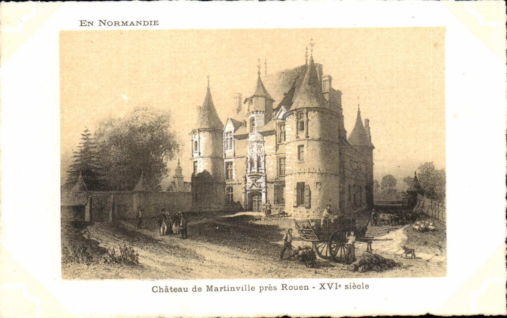 CPA In Normandy Castle of Martinville close Rouen