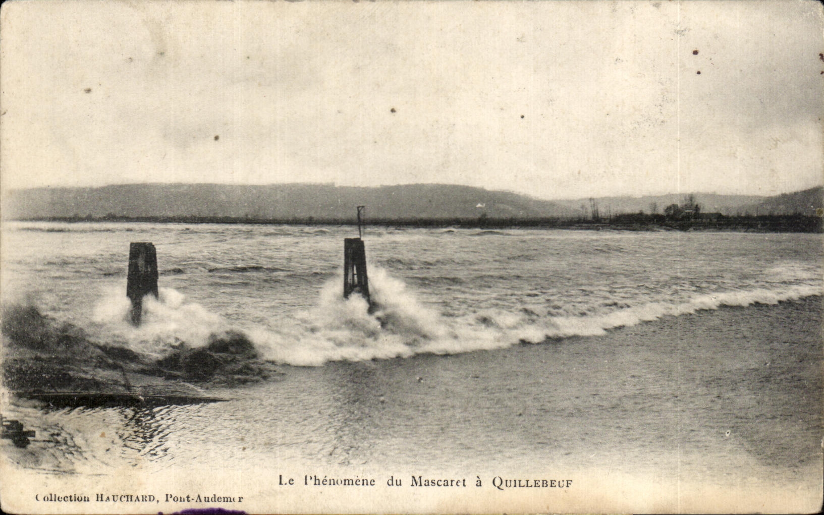 CPA the phenomenon of Mascaret has Quillebeuf