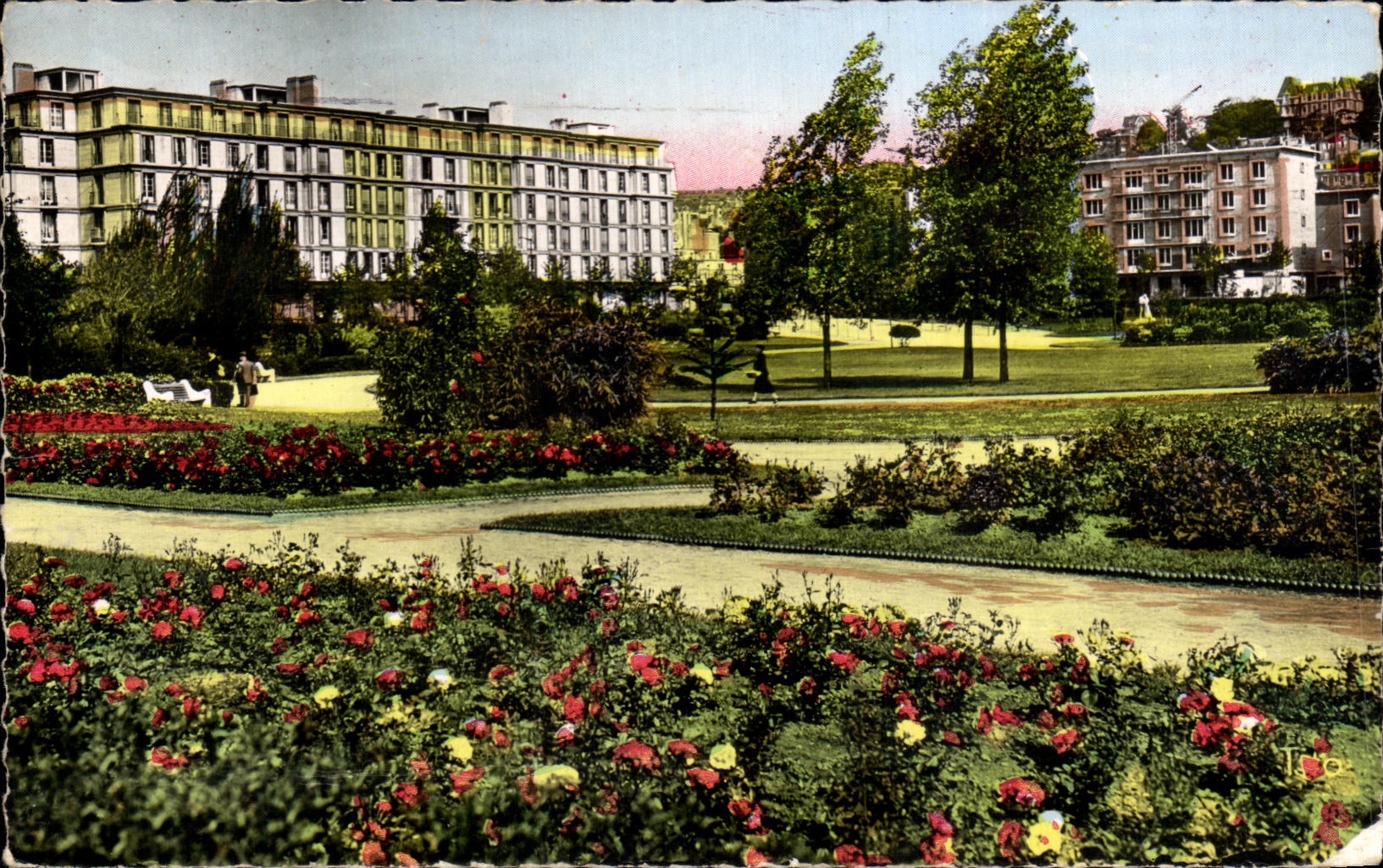 CPA Le Havre the Public garden Saint Roch the Rosery