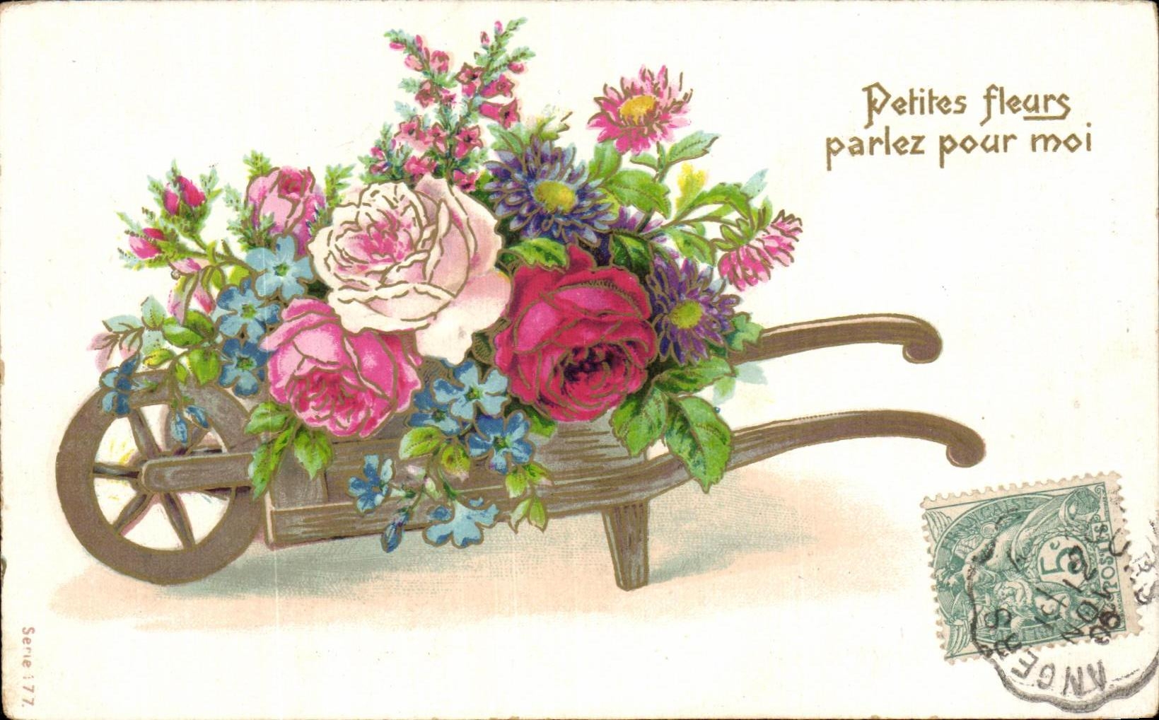 CPA Fantaisie Fleur Petites Fleurs parlez pour moi