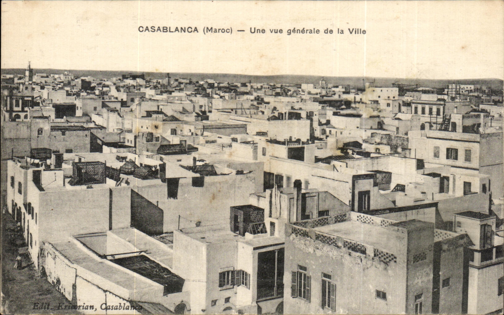 CPA Maroc Casablanca Une vue generale de la Ville