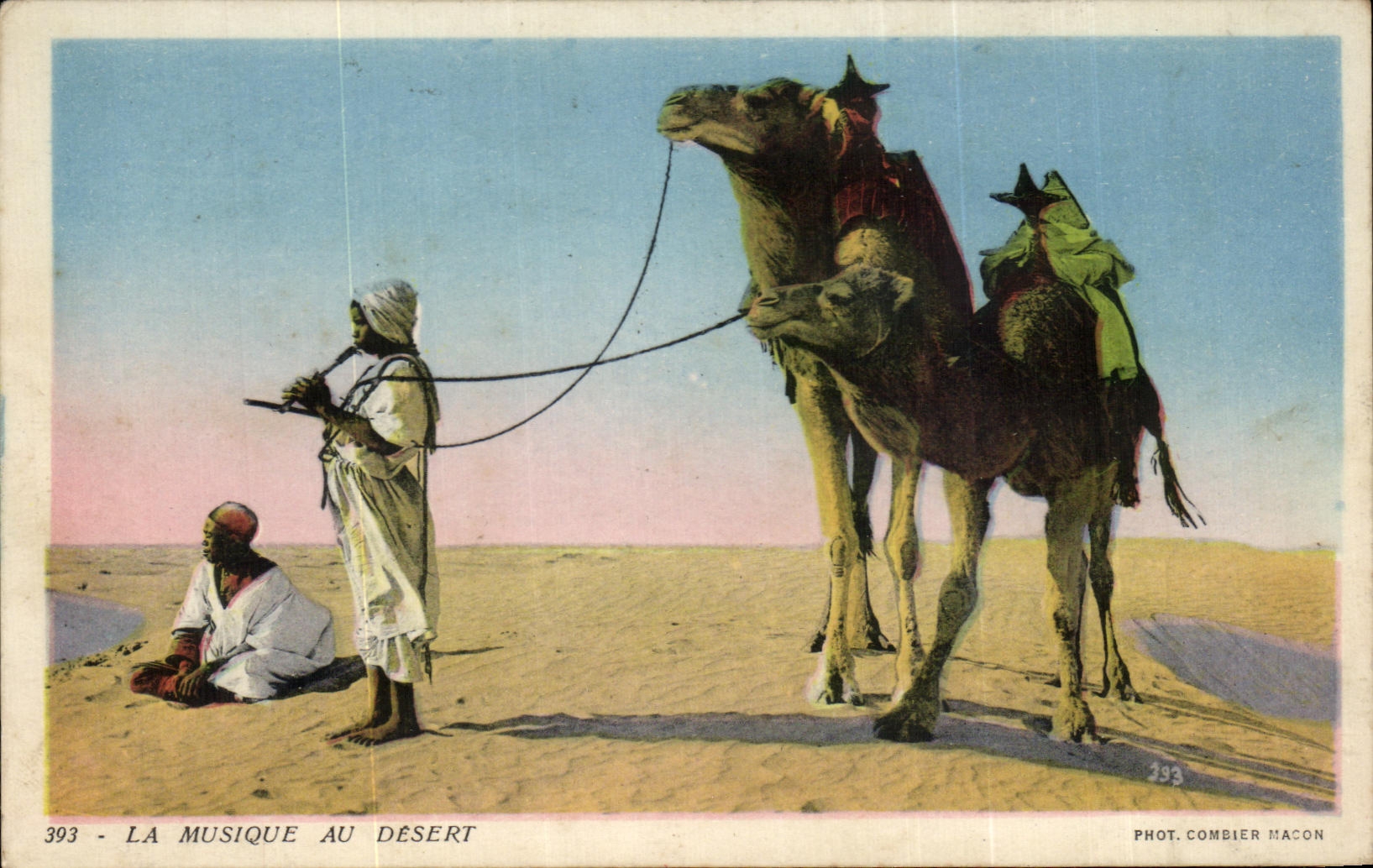 CPA La Musique Au Desert Chameau Camel