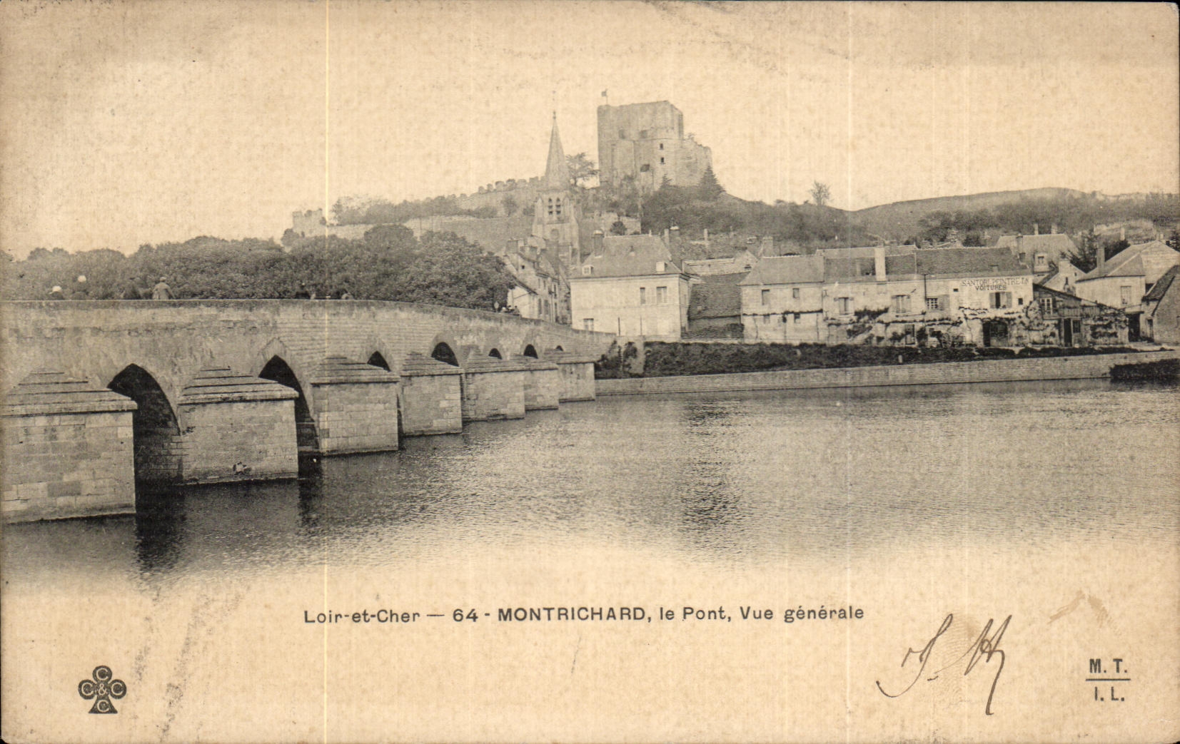CPA Montrichard le Pont Vue generale