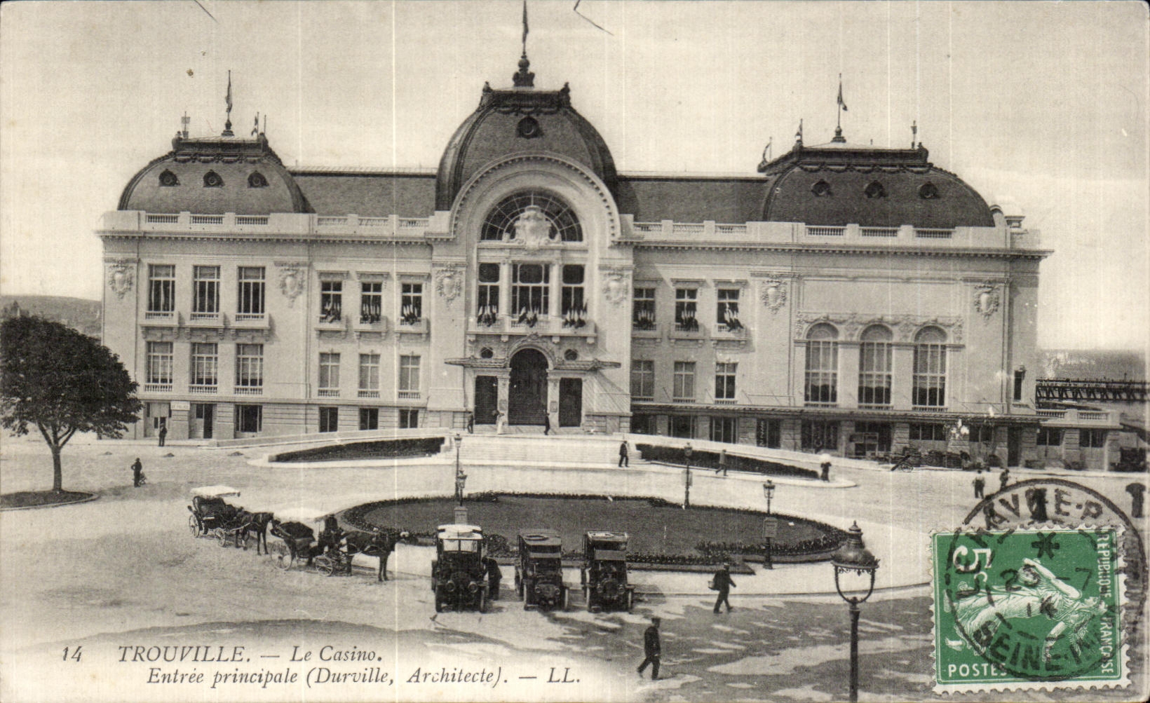CPA Trouville Le Casino Entree principale