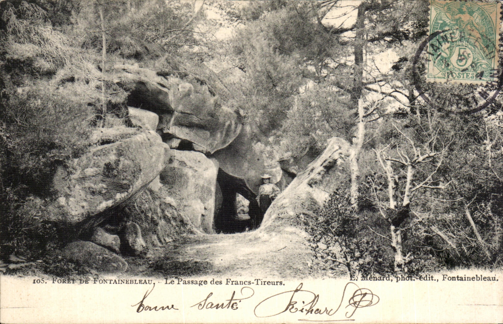 CPA Foret De Fontainebleau Le Passage des Francs Tireurs