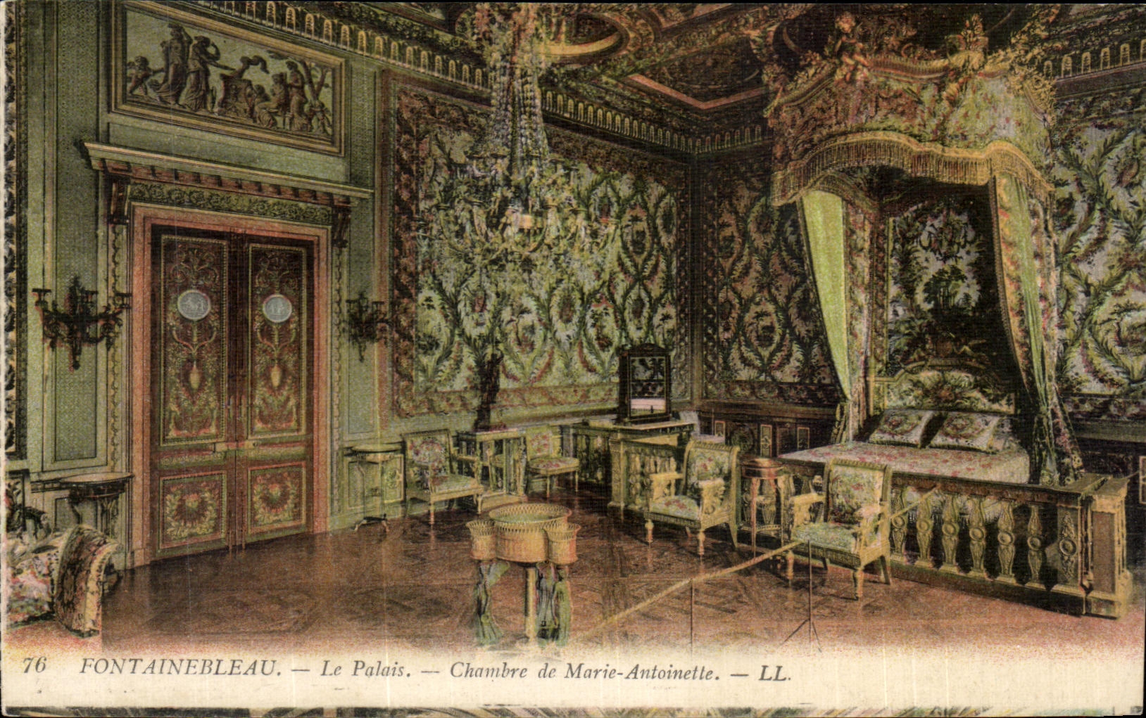 CPA Fontainebleau Le Palais Chambre de Marie Antoinette