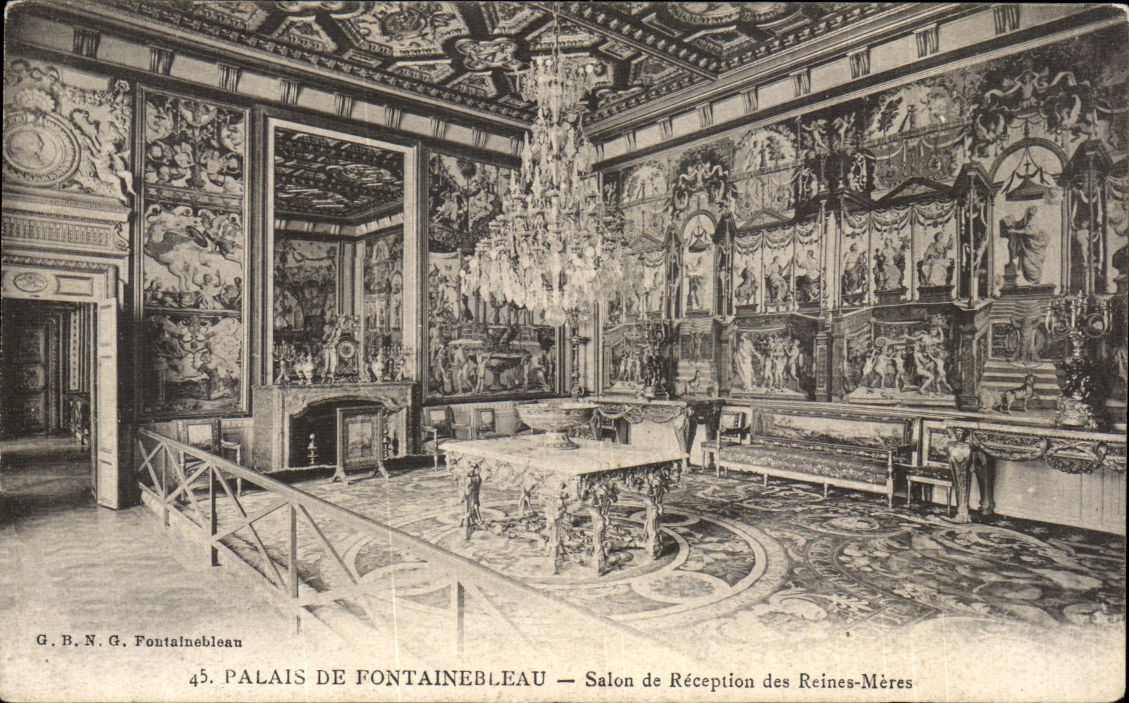 CPA Palais De Fontainebleau Salon de Reception des Reines Meres