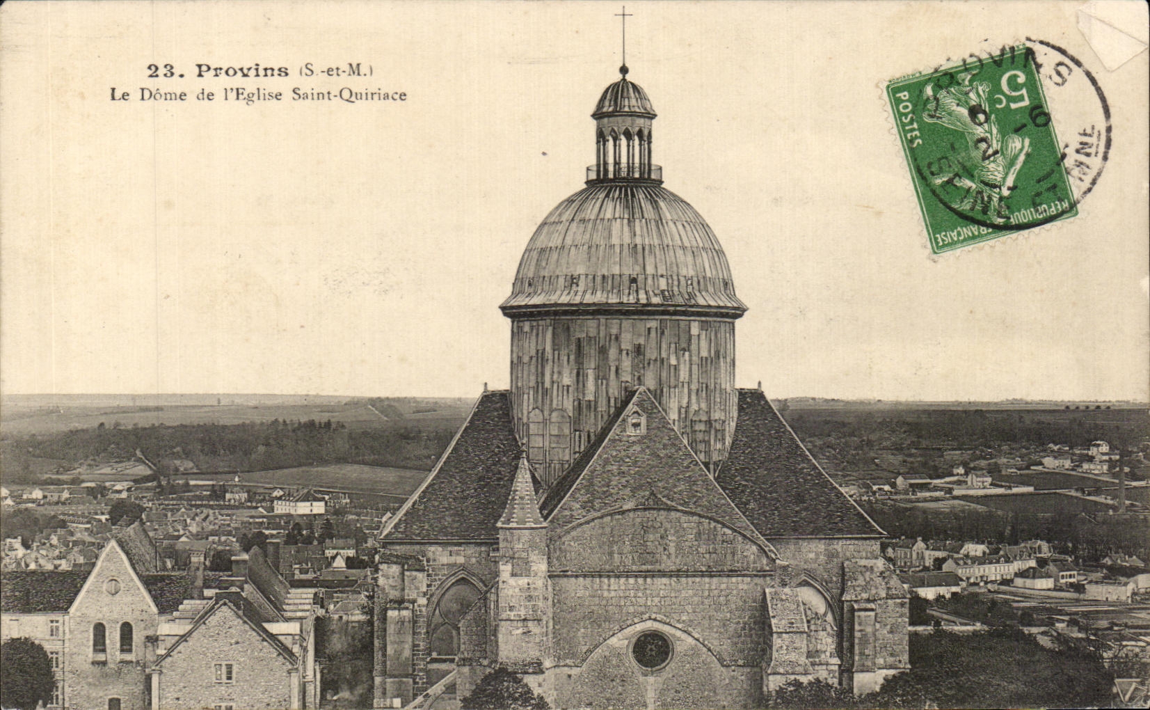 CPA Layered branches the Dome of I Church Saint Quiriace