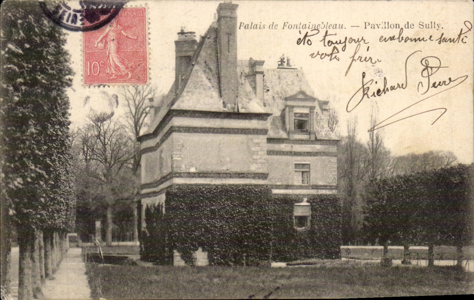 CPA Palais Fontainebleau Pavillon de sully