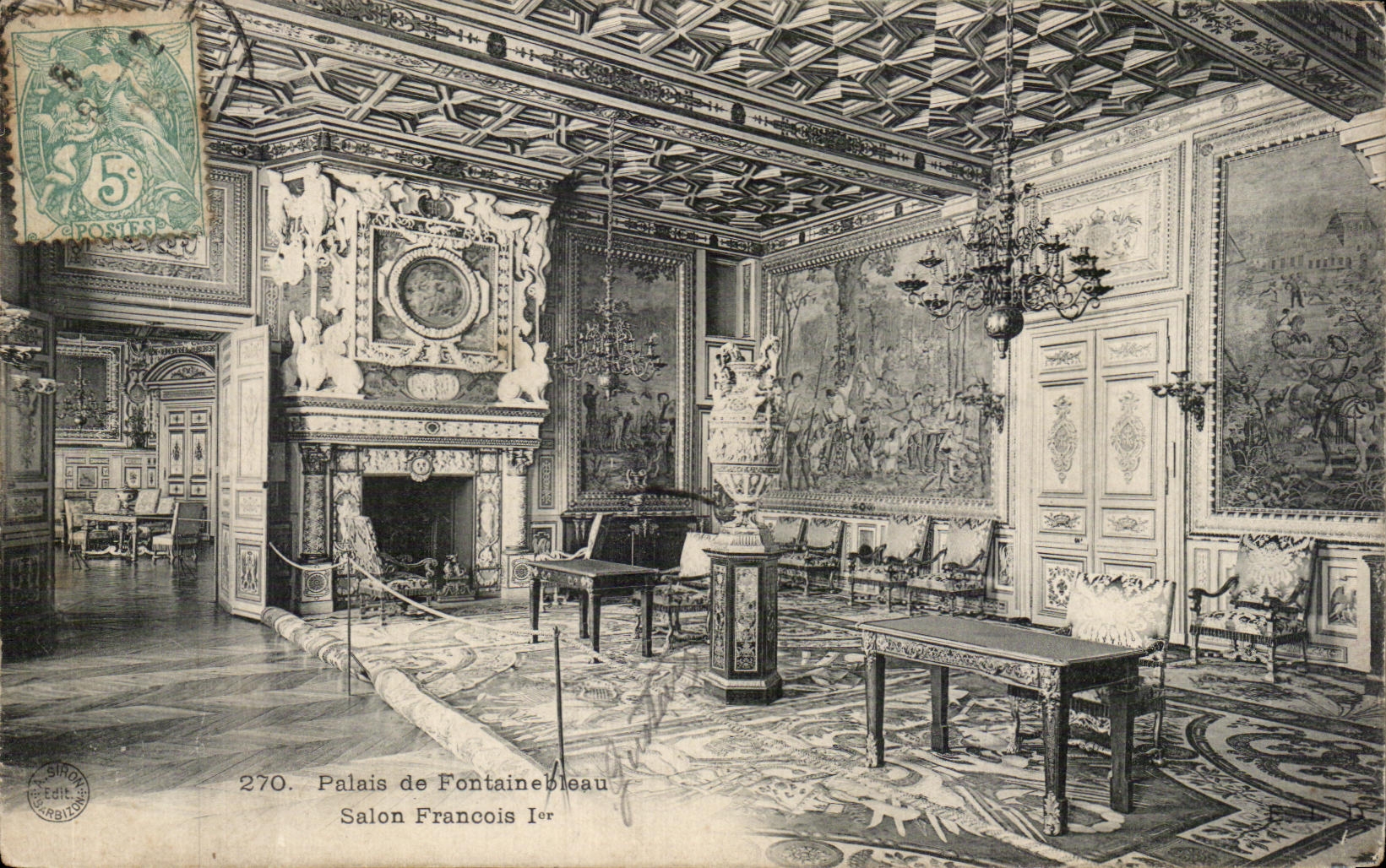 CPA Palais de Fontainebleau Salon Francois 1er