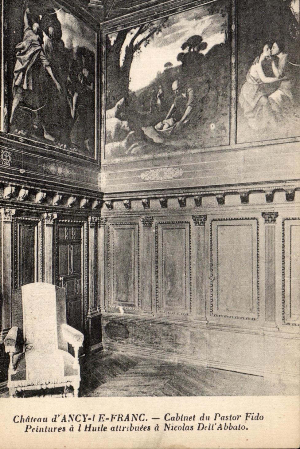 CPA Castle Ancy the Frank Cabinet of Pastor Fido Peintures ad interim Hurle attribuees has Nicolas Dell Abbato