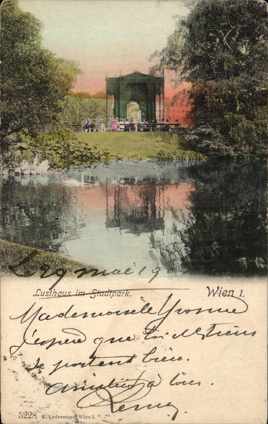 CPA Lusthaus im Stadtpark Wien 