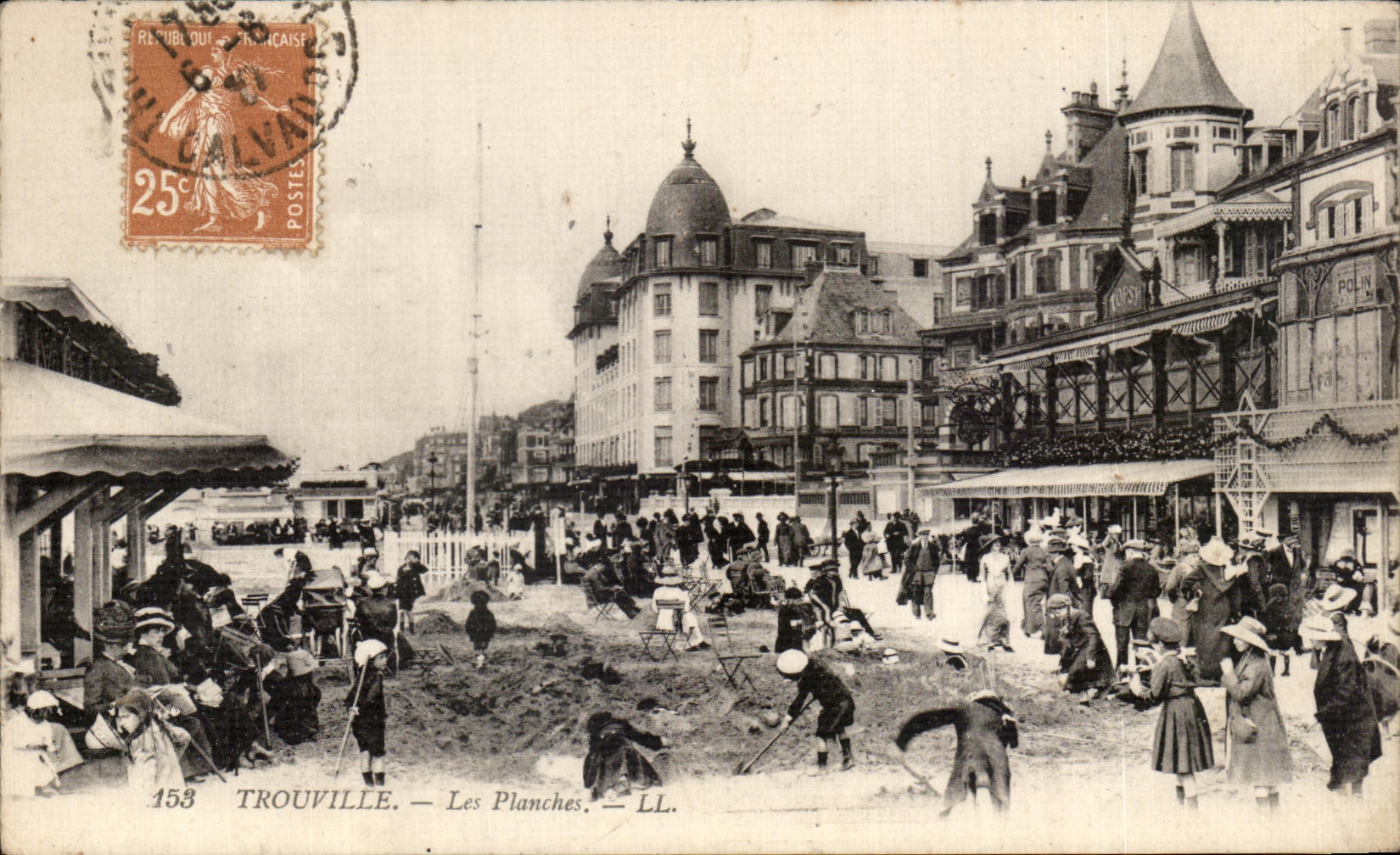 CPA Trouville Les Planches Enfants
