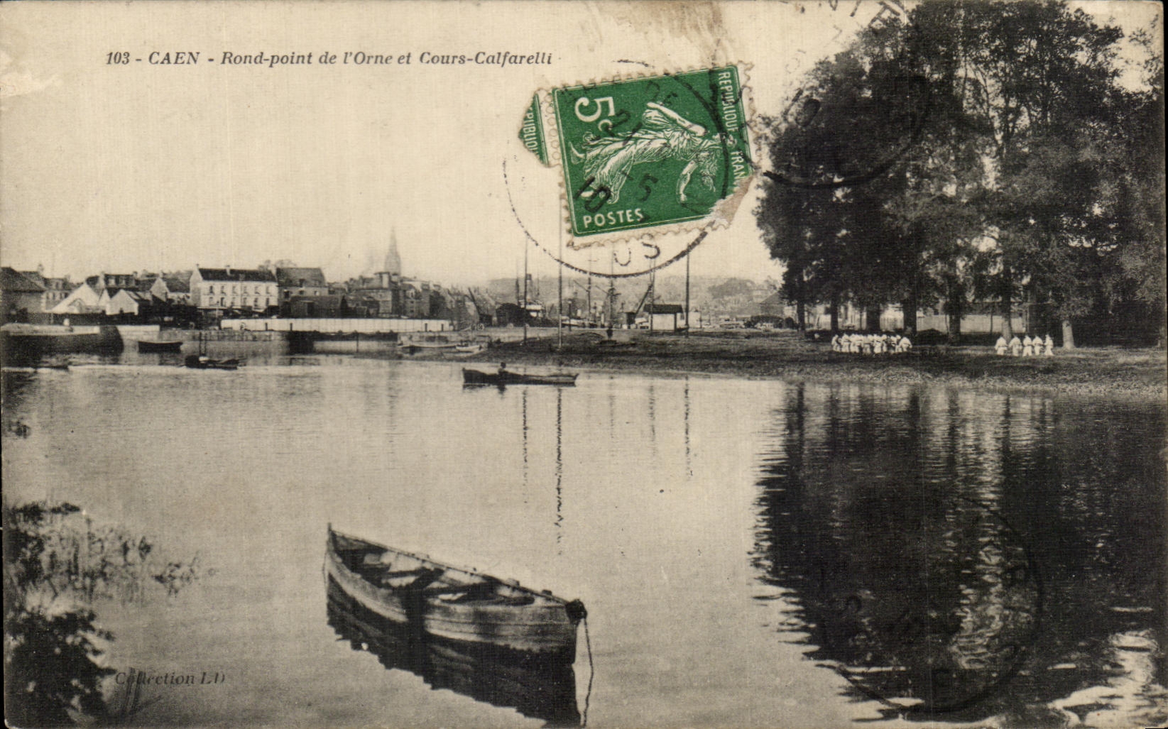 CPA Round Caen point of I Orne and Cours Calfarelli