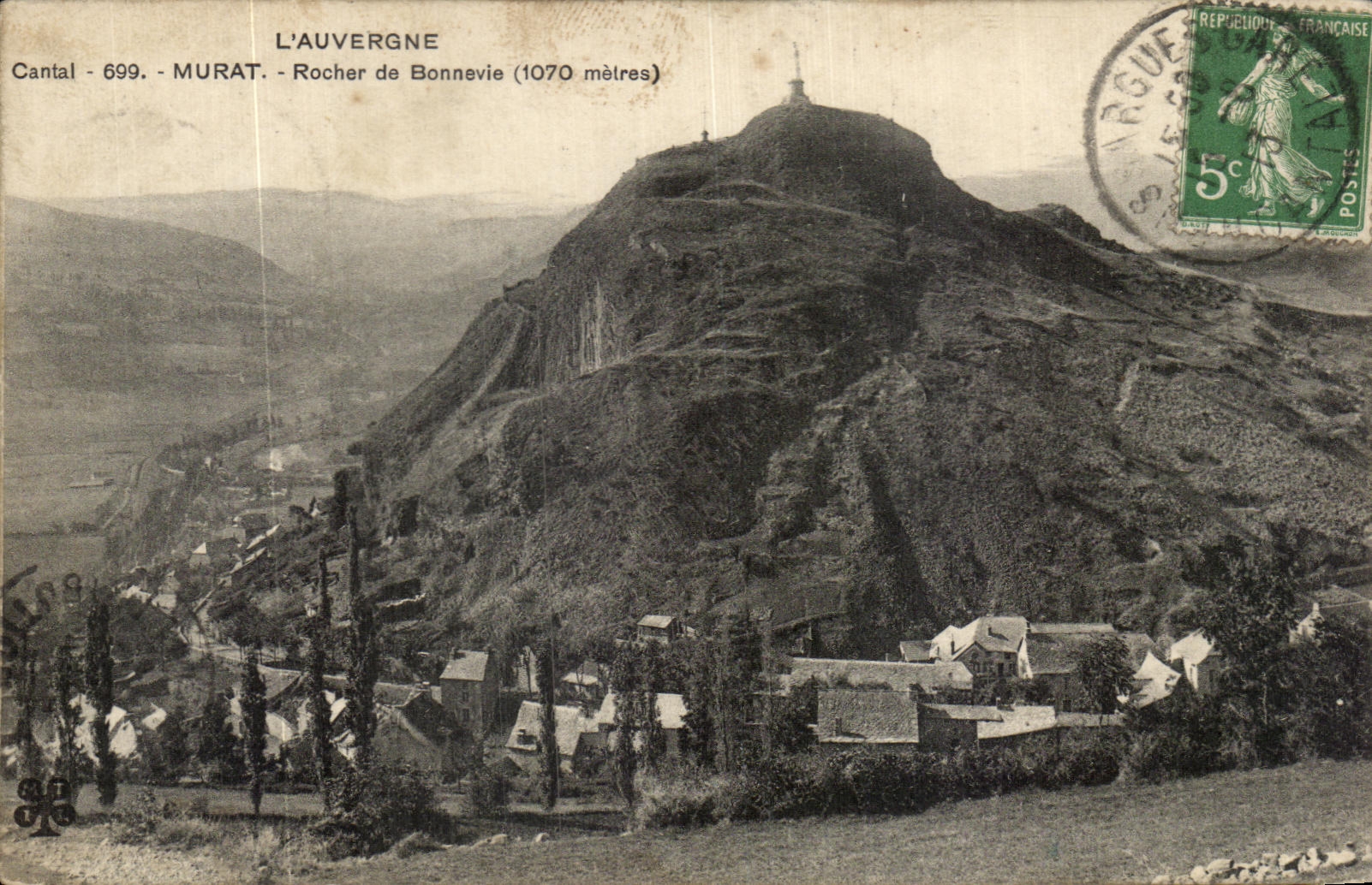 CPA L Auvergne Cantal Murat Rocher de Bonnevie