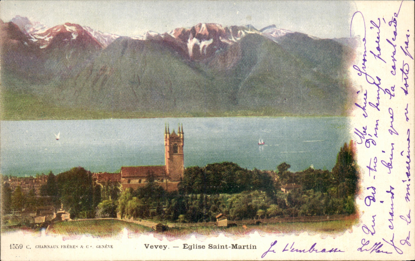 CPA Vevey Eglise Saint Martin