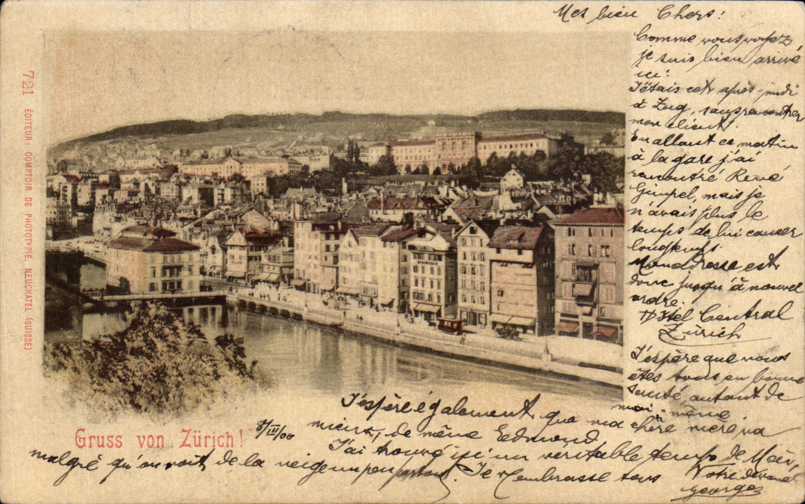 CPA Gruss von Zurich