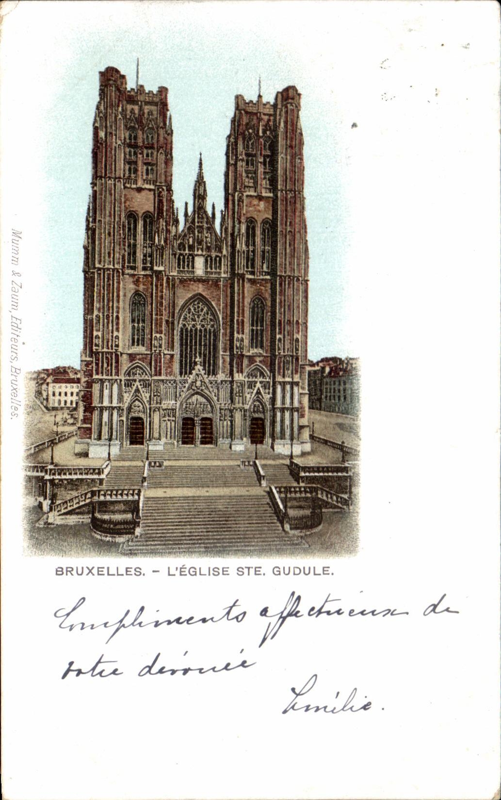 CPA Brussels Church Gudule