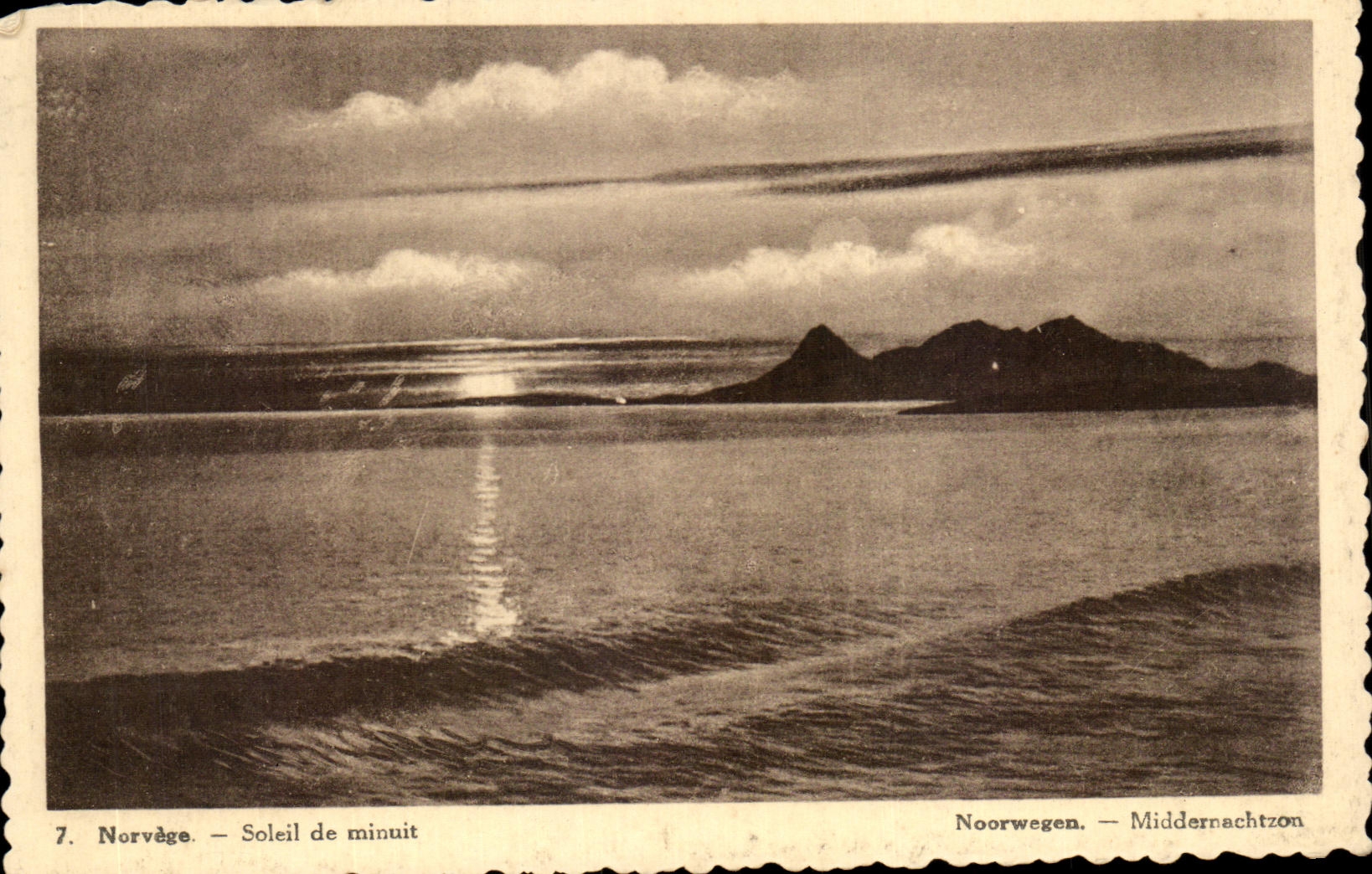 CPA Norvege Soleil de minuit Noorwegen Midderrachtzon Norway