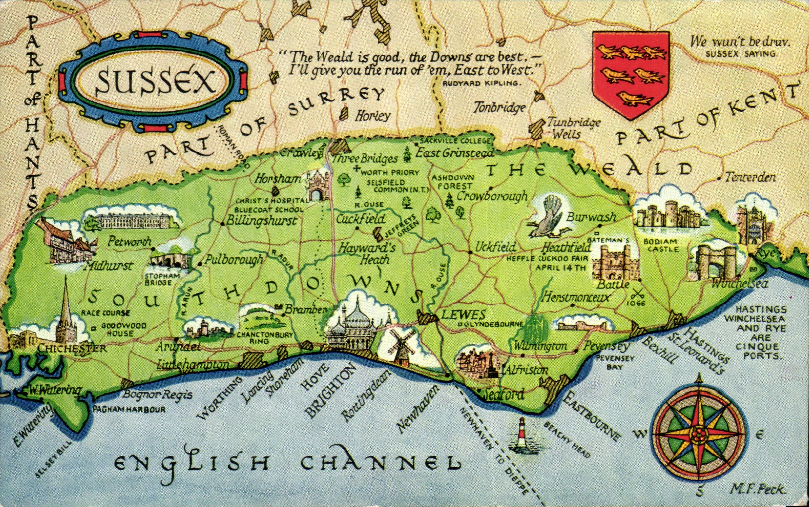 CPA Sussex English Channel