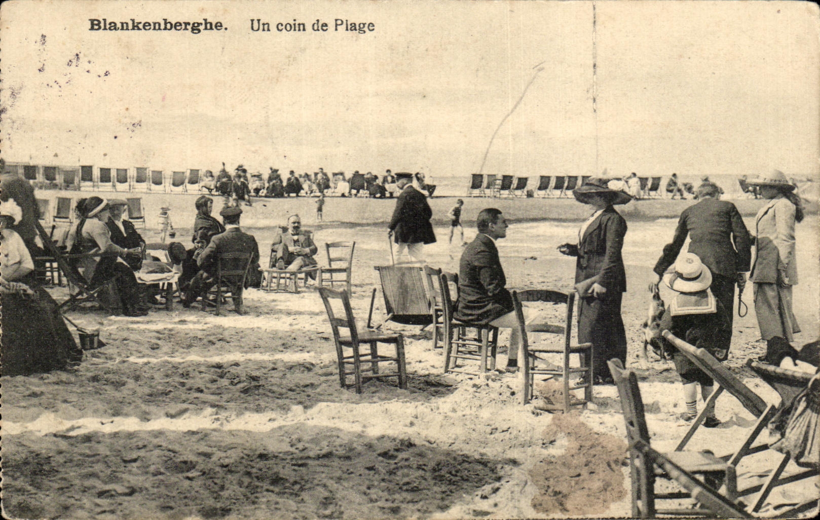 CPA Blankenberghe Un Coin de Plage