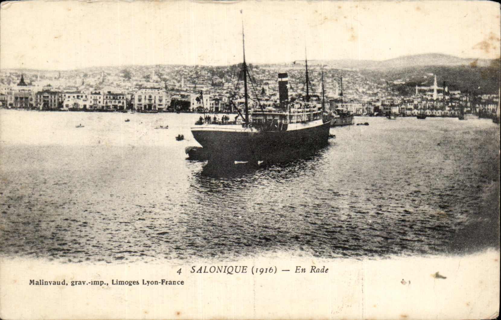 CPA Salonique Splits Boat of It