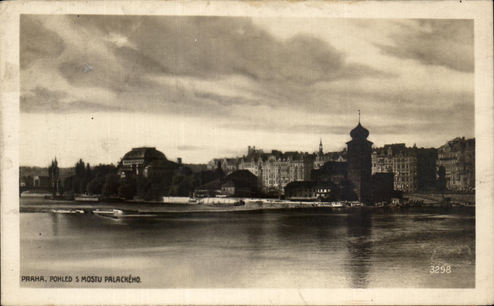 CPA Praha Pohled s Mostu Palacklho