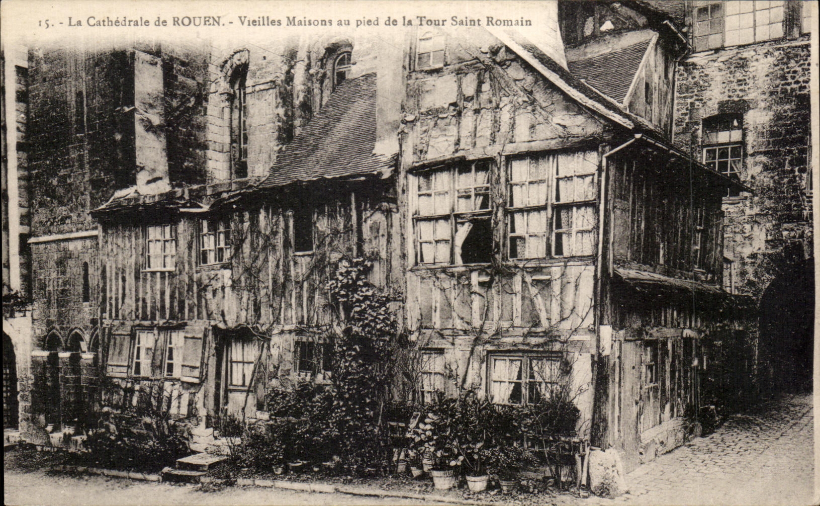 CPA the Cathedral of Rouen Hurdy-gurdy House to the foot of Saint the Romain